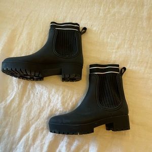 Catherine Malandrino black rain boots